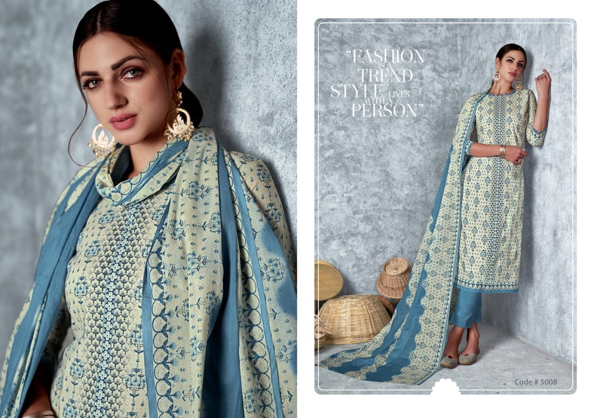 Vaibhav Pashmina Vol 5 Karachi Cotton Dress Material Catalog
